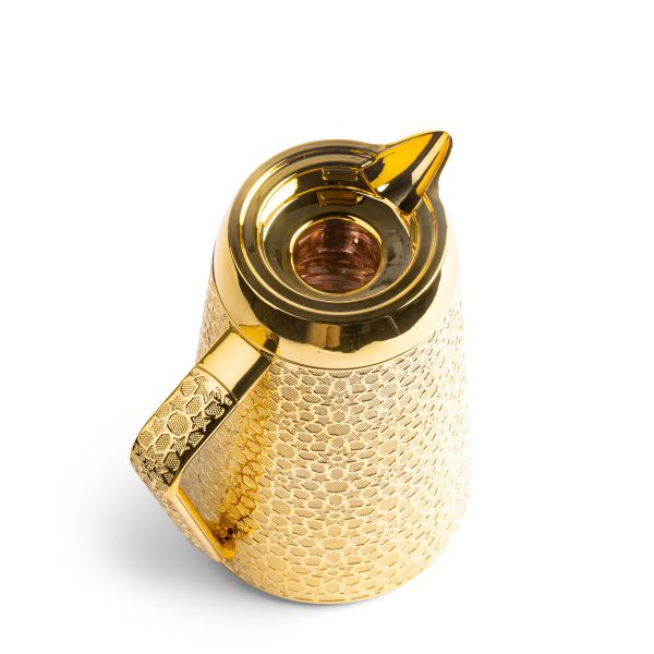 Vacuum Flask For Tea And Coffee From Crown - Gold