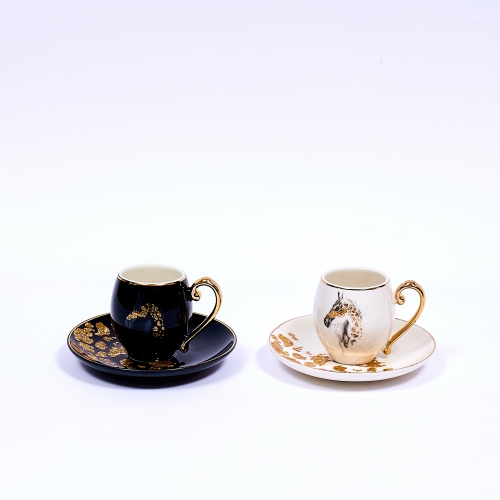White - Turksih Coffee Sets From Muhra