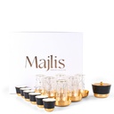 Tea And Arabic Coffee Set 19Pcs From Majlis - Black