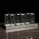 Luxury Canister Set 4Pcs From Majlis - Silver