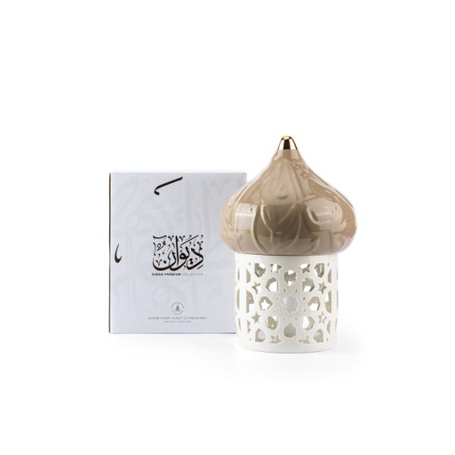 [ET2358] Large Electronic Candle From Diwan -  Coffee