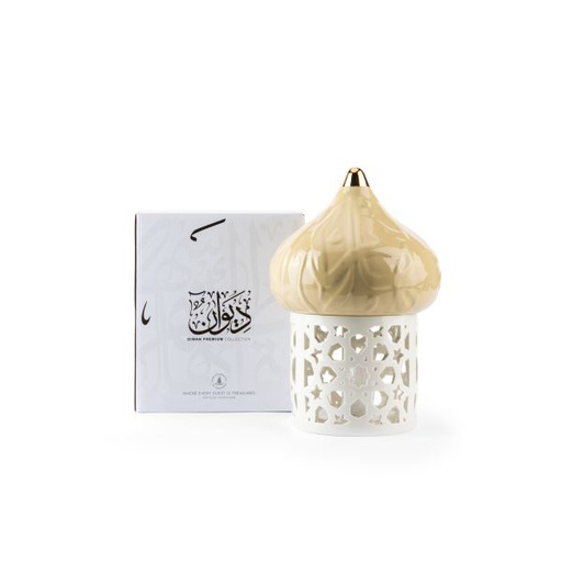 [ET2359] Large Electronic Candle From Diwan -  Ivory