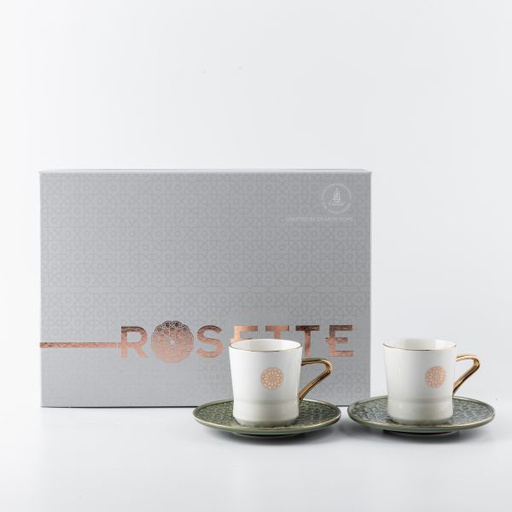 [ET2177] Porcelain Tea Set From Rosette - Green